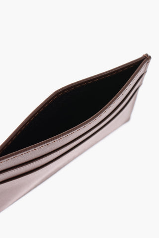 Solid Color Leather Card Holder