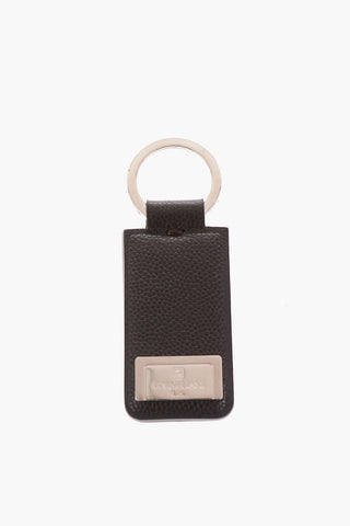 Keyring with Leather Pendant