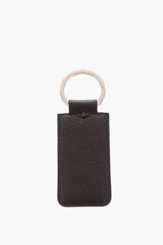Keyring with Leather Pendant