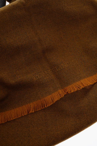 Plain Herringbone Virgin Wool Scarf