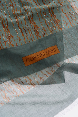 Patterned Cotton and Silk Foulard