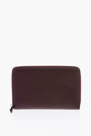 Zip Closure Leather Wallet