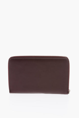 Zip Closure Leather Wallet