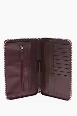 Zip Closure Leather Wallet