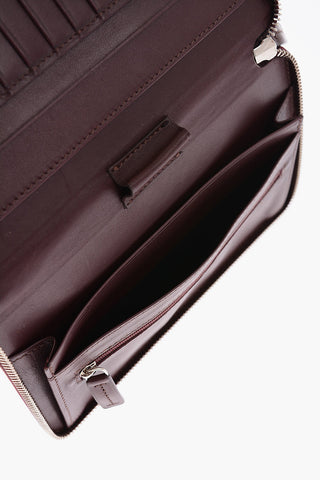 Zip Closure Leather Wallet