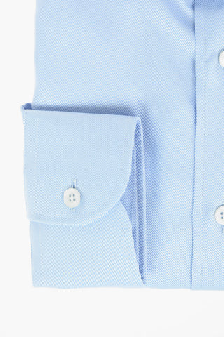 Standard Collar Twill Cotton Slim Fit Shirt