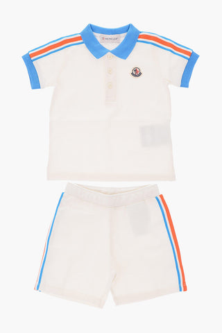 Set Polo 3 Bottoni e Shorts Piping