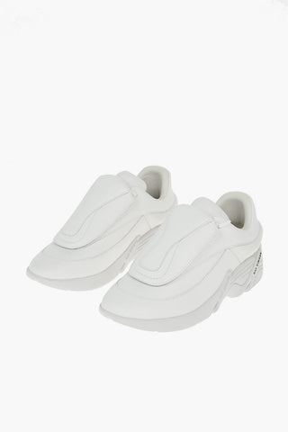 Leather ANTEI Chunky Sole Sneakers with Interchangeable Velcro Fastening