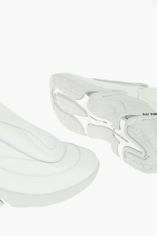 Leather ANTEI Chunky Sole Sneakers with Interchangeable Velcro Fastening