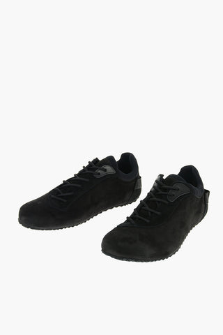 Suede Leather LES CHAUSSURES ESCA Sneakers with Asymmetrical Lace-fastening