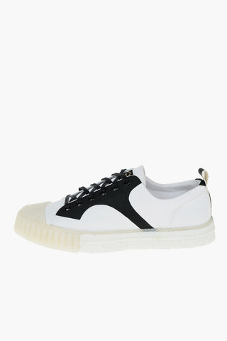 Canvas Sneakers with Platform Sole and Contrasting Details