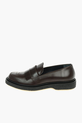 Leather TYPE 169 Loafers with Crinkled Sole
