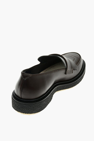 Leather TYPE 169 Loafers with Crinkled Sole