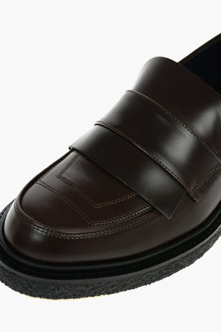 Leather TYPE 169 Loafers with Crinkled Sole
