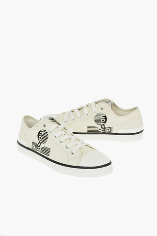 Canvas BINKOOH Sneakers with Contrasting Logo Print