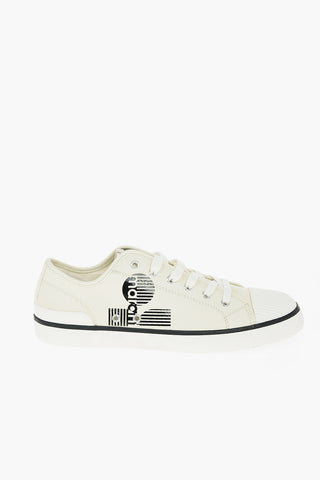 Canvas BINKOOH Sneakers with Contrasting Logo Print
