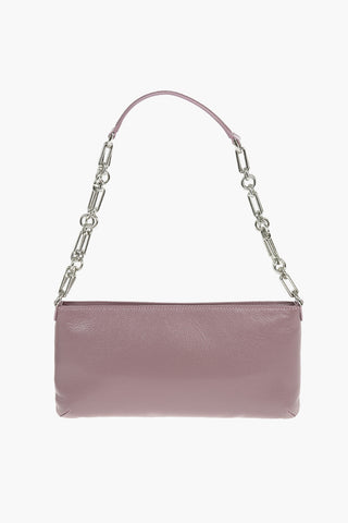Leather Shoulder Bag With Chains