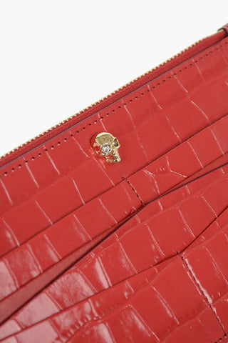 Portafoglio In Pelle Stampata Con Inserti E zip