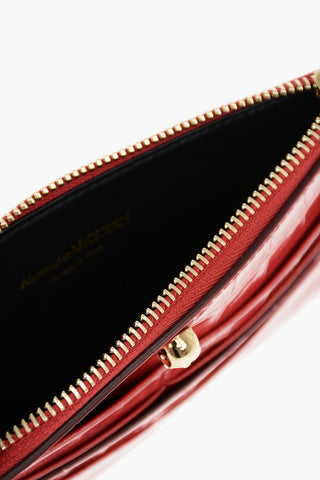 Portafoglio In Pelle Stampata Con Inserti E zip
