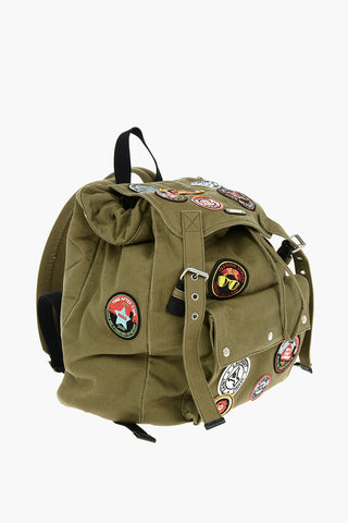NOE Fabric Backpack With Patches