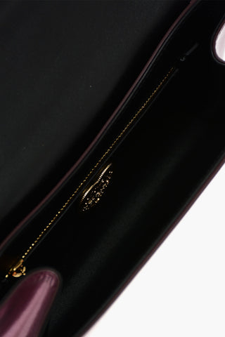 Leather Crossbody DEVOTION Bag With Chain And Plaque