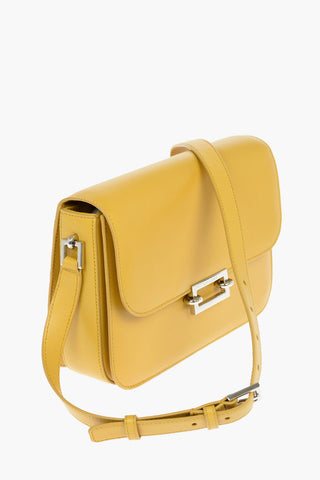 Leather LE PAVE Satchel Crossbody Bag With Magnetic Closure