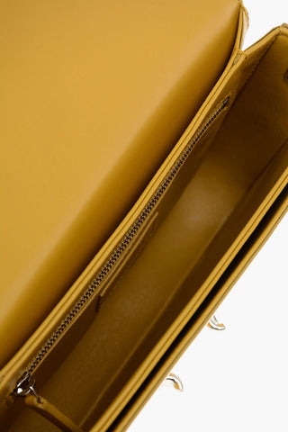 Leather LE PAVE Satchel Crossbody Bag With Magnetic Closure