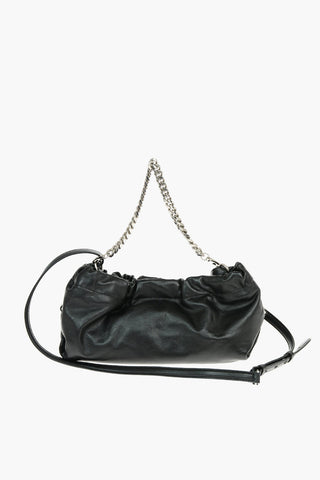 Borsa A Tracolla In Pelle THE BUNDLE MINI Con Coulisse E Catena