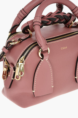 Leather DARIA Crossbody Bag With Braided hanle