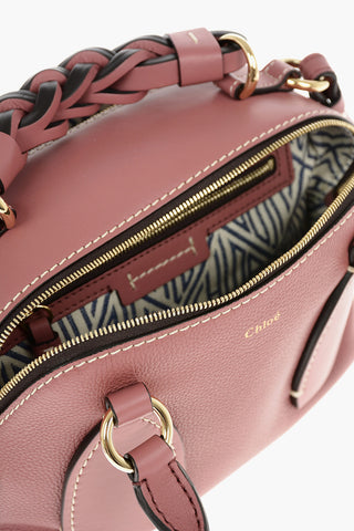 Leather DARIA Crossbody Bag With Braided hanle