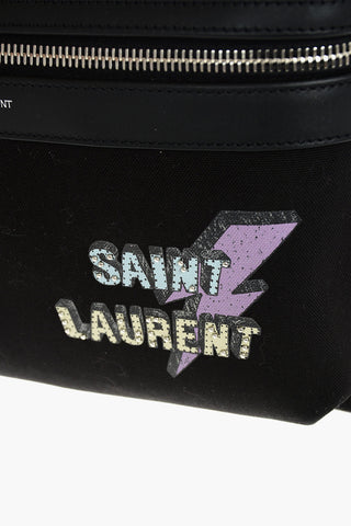 Logo Print CITY Fabric Backpack