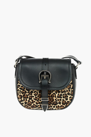 Animalier Print RODEO Leather And Ponyskin Crossbody Bag