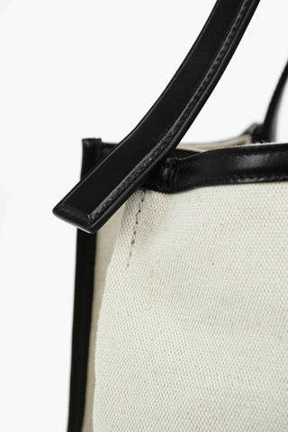 Borsa Tote In Tessuto E Pelle