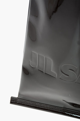 Embossed logo Patent Leather Tote Bag