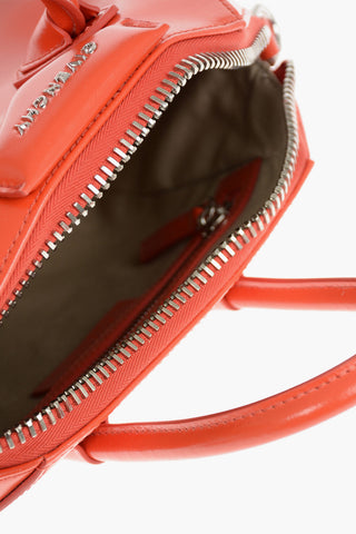 Leather ANTIGONA Mini Tote Bag With Shoulder Strap