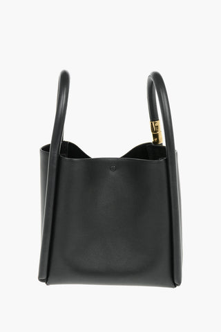 Leather LOTUS 20 Tote Bag With Stiff Handles