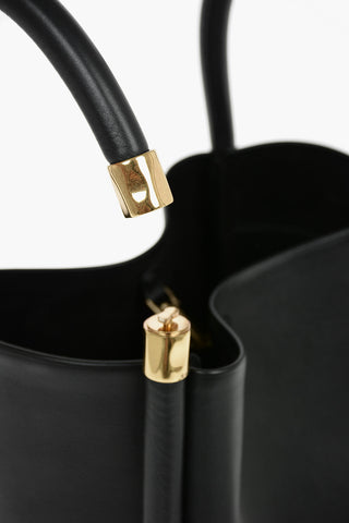 Leather LOTUS 20 Tote Bag With Stiff Handles