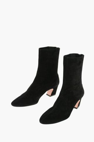 Suede Leather TRES ST. HONORE with Visible Stitchings 5,5cm