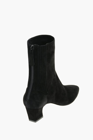 Suede Leather TRES ST. HONORE with Visible Stitchings 5,5cm