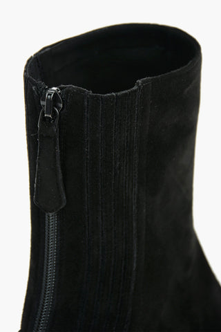 Suede Leather TRES ST. HONORE with Visible Stitchings 5,5cm