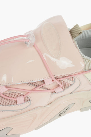 Polished Leather KAKKOI Sneakers with Drawstring Fastening