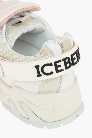 Polished Leather KAKKOI Sneakers with Drawstring Fastening