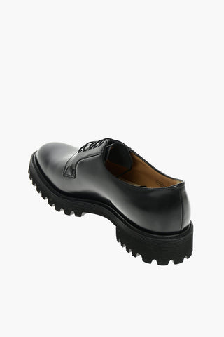 Leather SHANNON T Oxford Derby Shoes with Cleated Sole