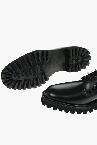 Leather SHANNON T Oxford Derby Shoes with Cleated Sole