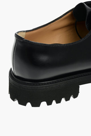 Leather SHANNON T Oxford Derby Shoes with Cleated Sole