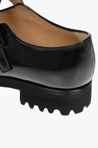 KEI NINOMIYA X CHURCH'S Mocassini Mary Jane in Pelle Lucida con Suola Carrarmata