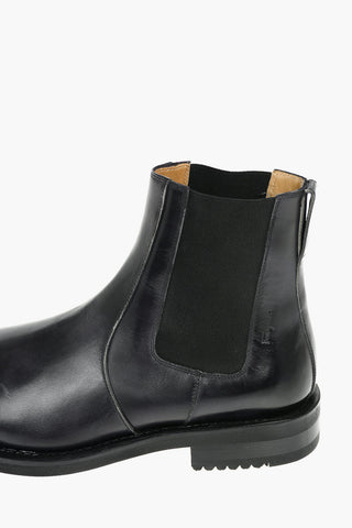Leather NONO Chelsea Boots with Embossed Logo