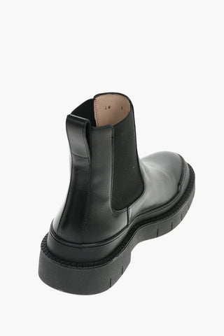 Leather NANTES Chelsea Boots with Logoed Chunky Sole
