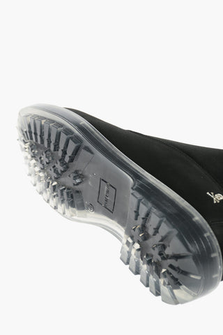 Nabuck THE HUNTER Lace-up Combat Boots with See-through Lug Sole