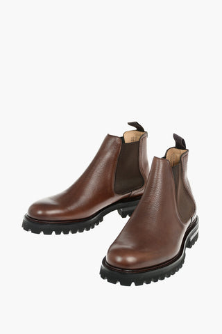 Grained Soft Leather CORNWOOD 2 Chelsea Boots with Cleated Sole